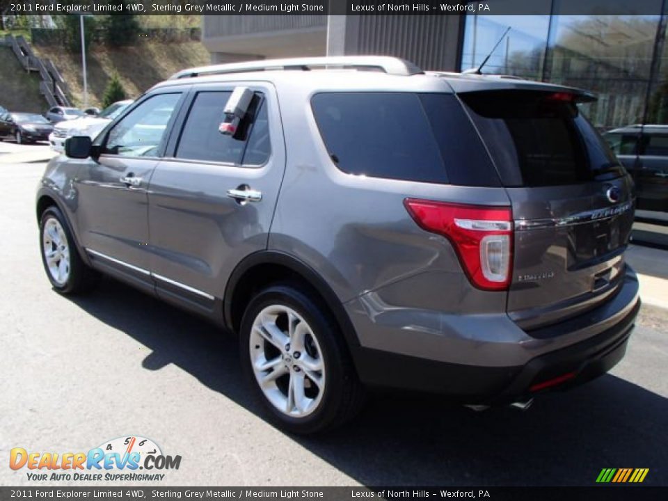 2011 Ford Explorer Limited 4WD Sterling Grey Metallic / Medium Light Stone Photo #7