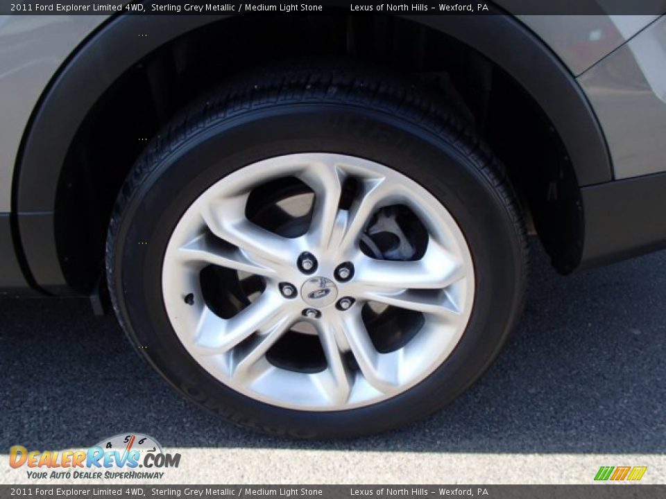 2011 Ford Explorer Limited 4WD Sterling Grey Metallic / Medium Light Stone Photo #8