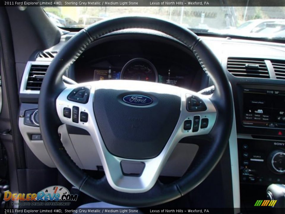 2011 Ford Explorer Limited 4WD Sterling Grey Metallic / Medium Light Stone Photo #18