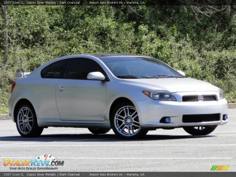 2007 Scion tC Classic Silver Metallic / Dark Charcoal Photo #6