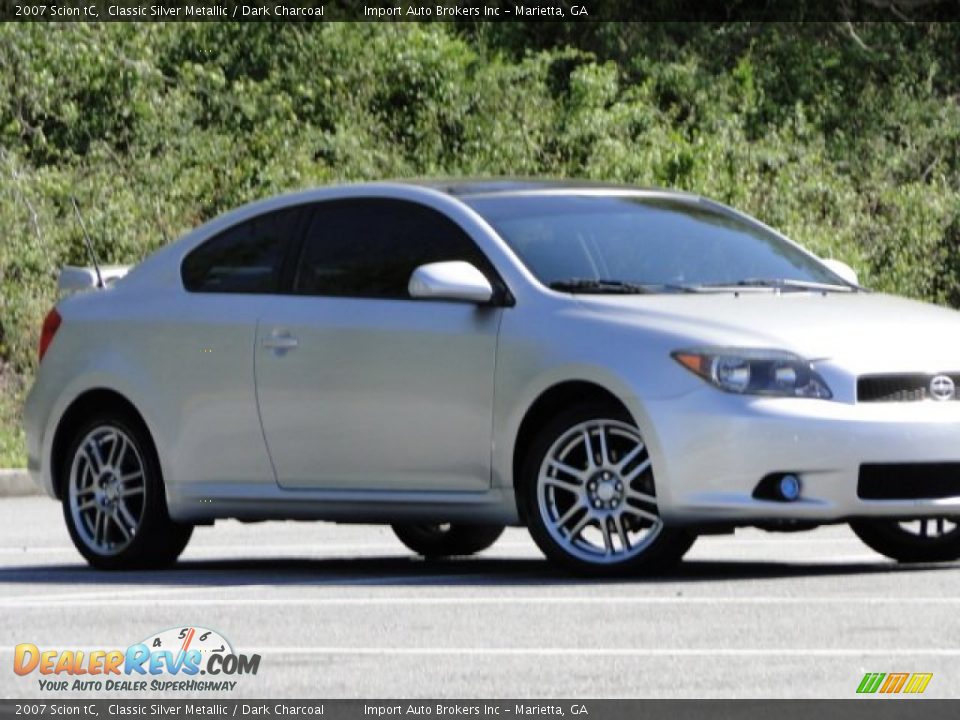 2007 Scion tC Classic Silver Metallic / Dark Charcoal Photo #7