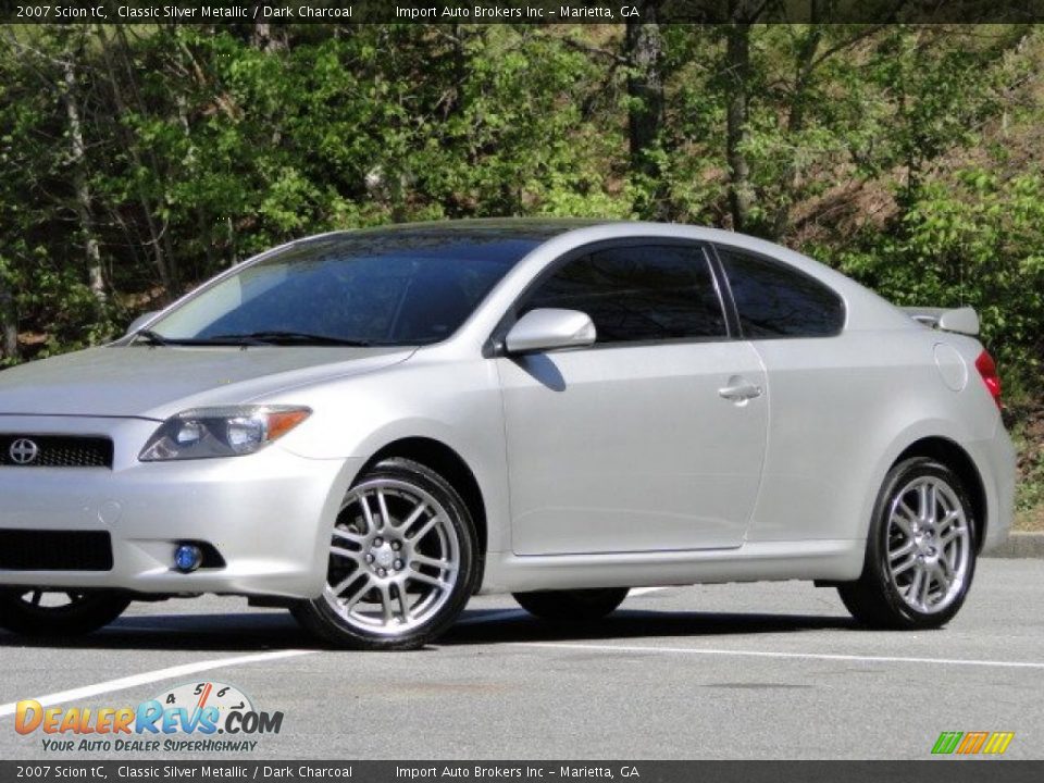 2007 Scion tC Classic Silver Metallic / Dark Charcoal Photo #8