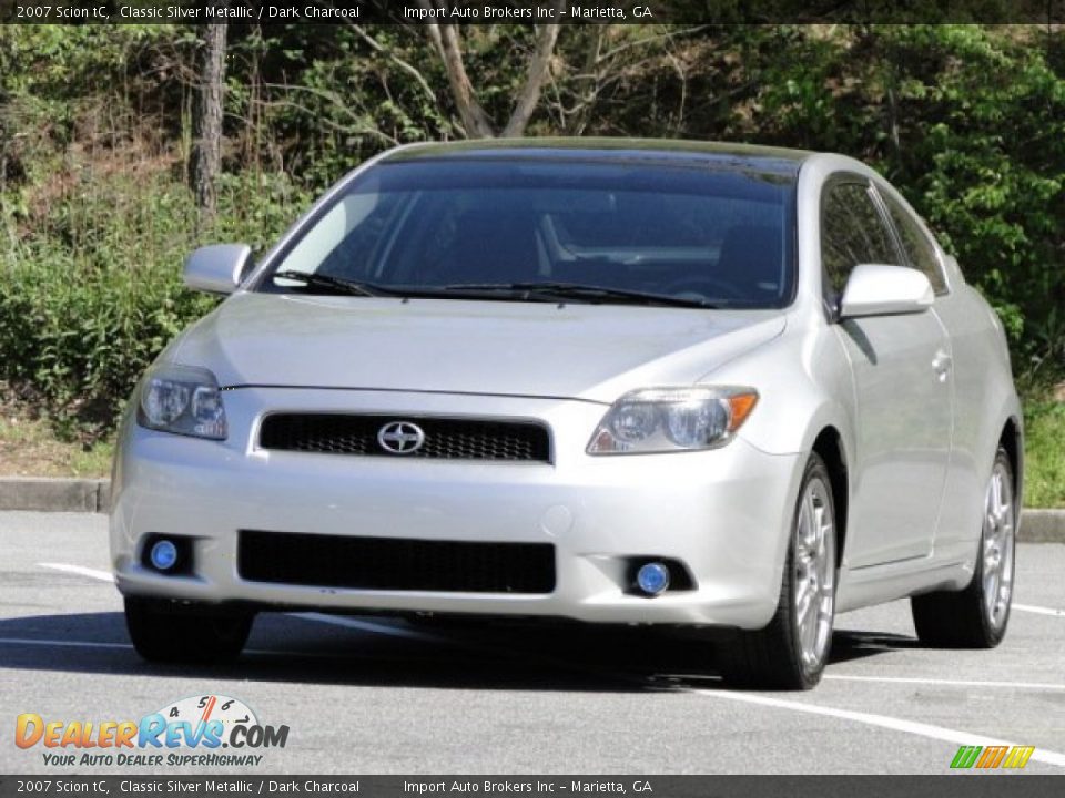 2007 Scion tC Classic Silver Metallic / Dark Charcoal Photo #9