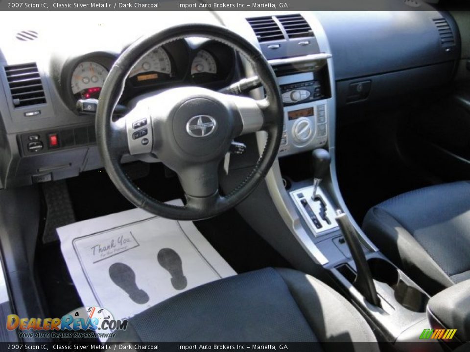 2007 Scion tC Classic Silver Metallic / Dark Charcoal Photo #10