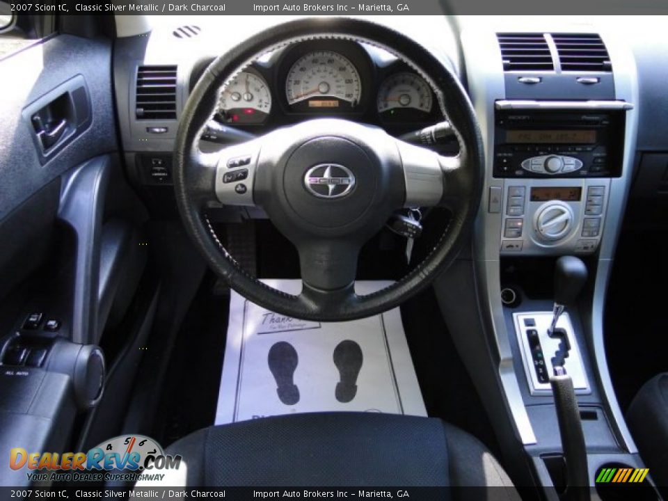 2007 Scion tC Classic Silver Metallic / Dark Charcoal Photo #11