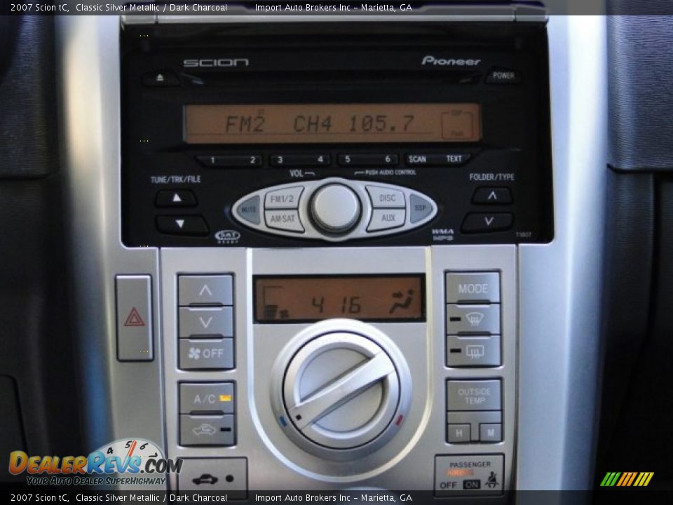 2007 Scion tC Classic Silver Metallic / Dark Charcoal Photo #12