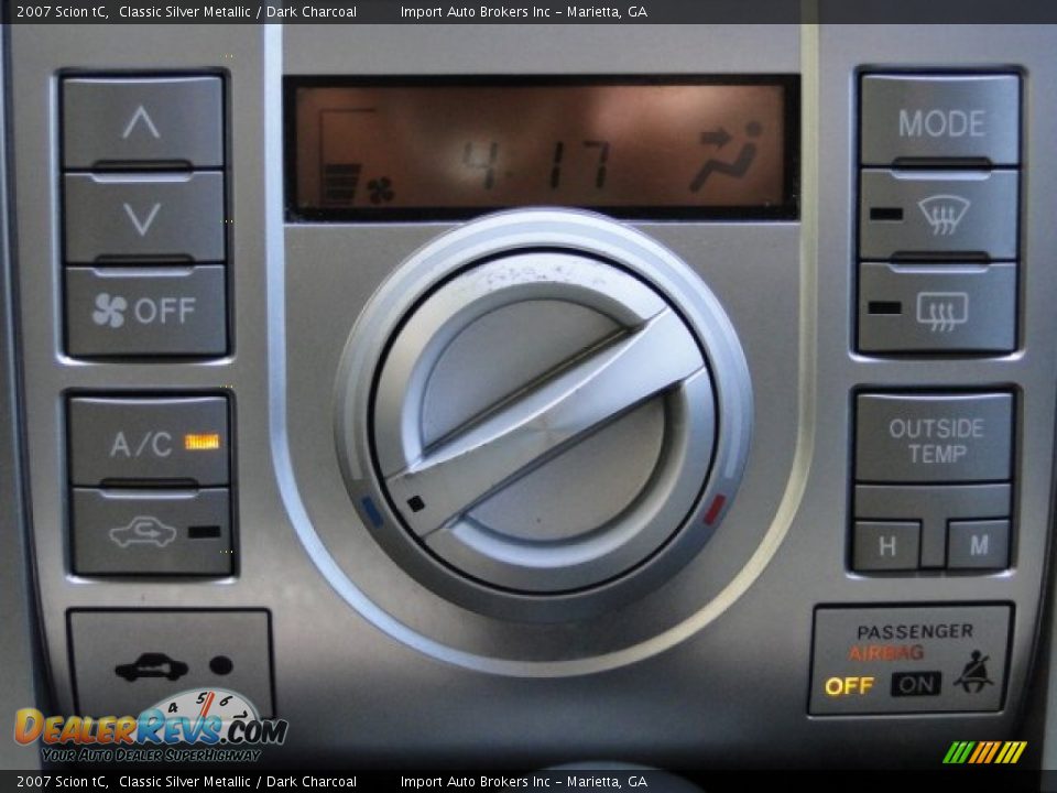 2007 Scion tC Classic Silver Metallic / Dark Charcoal Photo #15