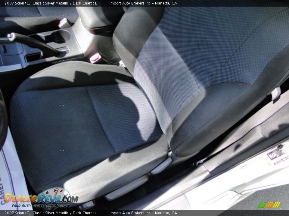 2007 Scion tC Classic Silver Metallic / Dark Charcoal Photo #16