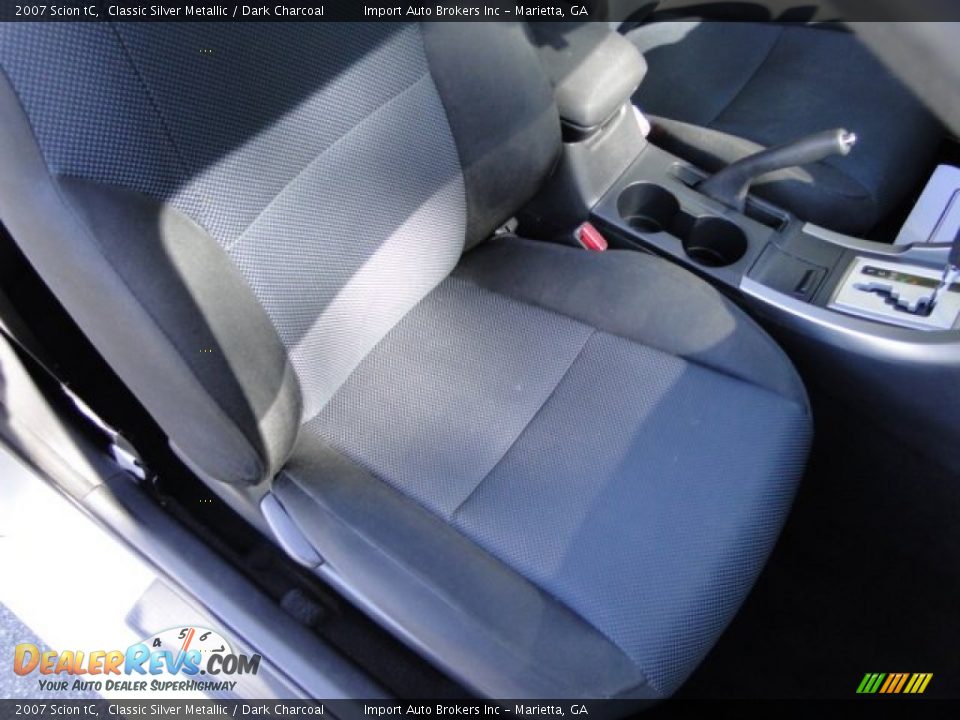 2007 Scion tC Classic Silver Metallic / Dark Charcoal Photo #17
