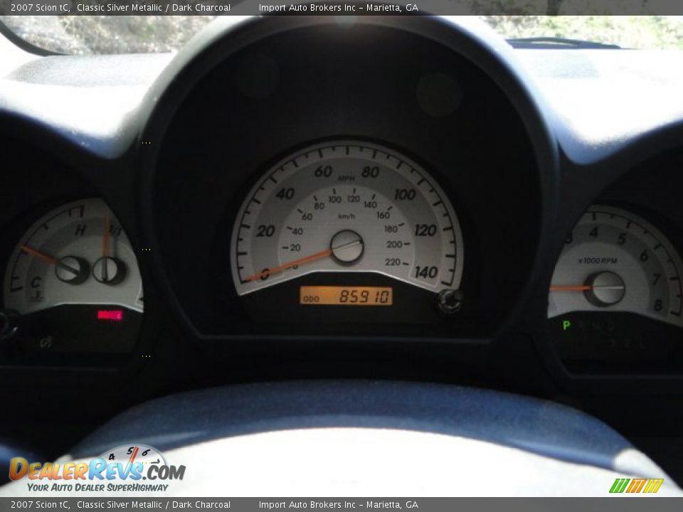 2007 Scion tC Classic Silver Metallic / Dark Charcoal Photo #19