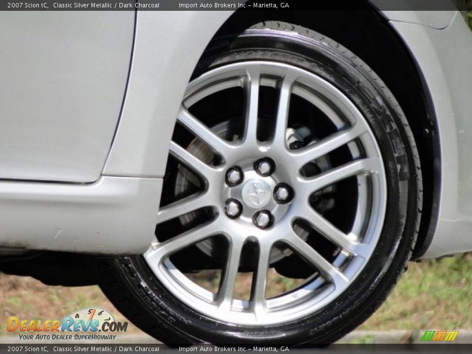 2007 Scion tC Classic Silver Metallic / Dark Charcoal Photo #22
