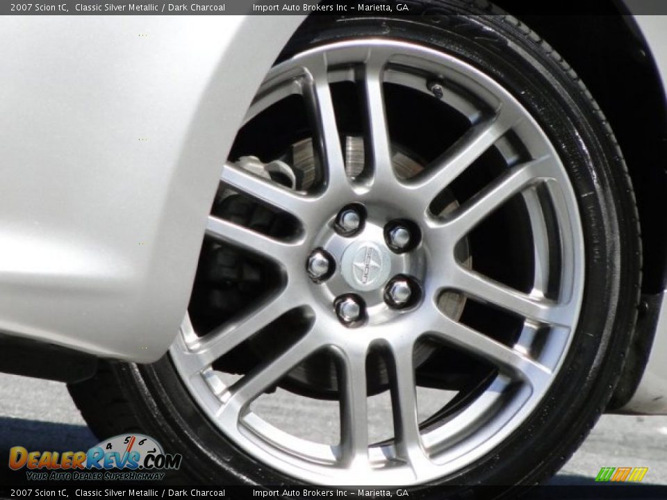 2007 Scion tC Classic Silver Metallic / Dark Charcoal Photo #23