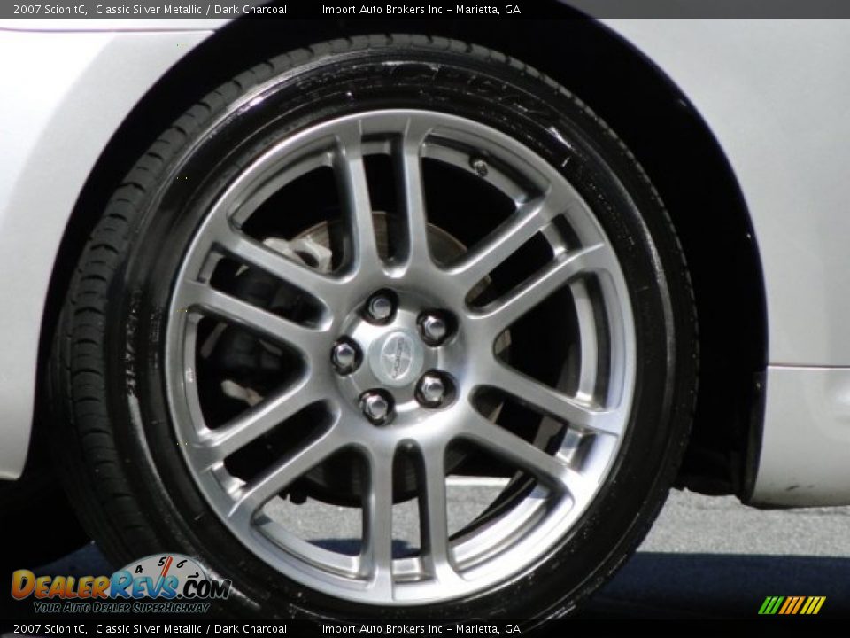 2007 Scion tC Classic Silver Metallic / Dark Charcoal Photo #26