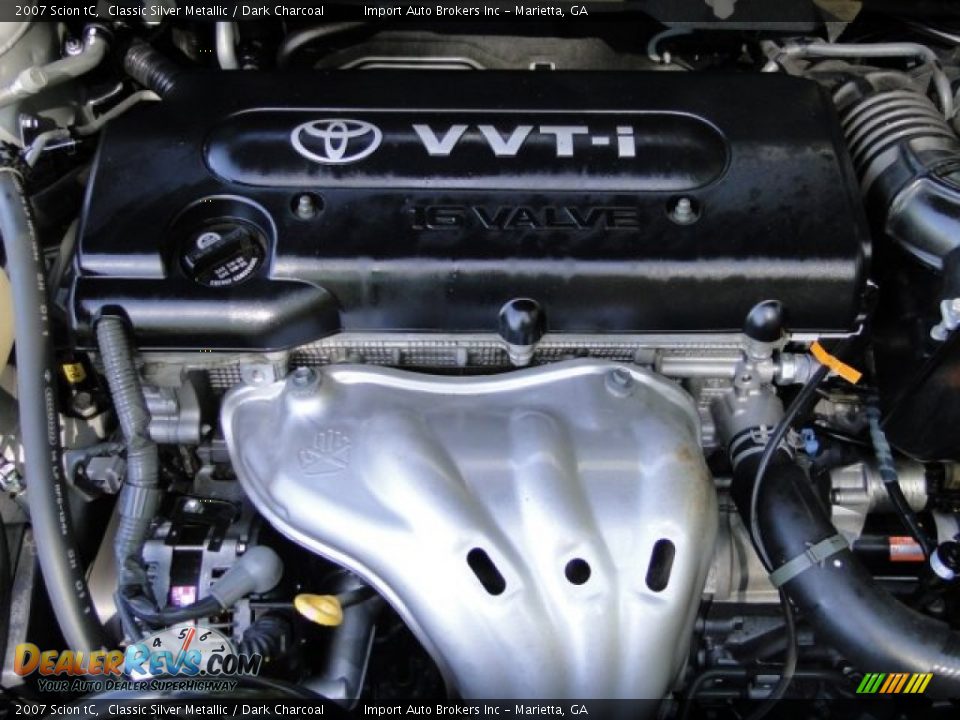 2007 Scion tC Classic Silver Metallic / Dark Charcoal Photo #33