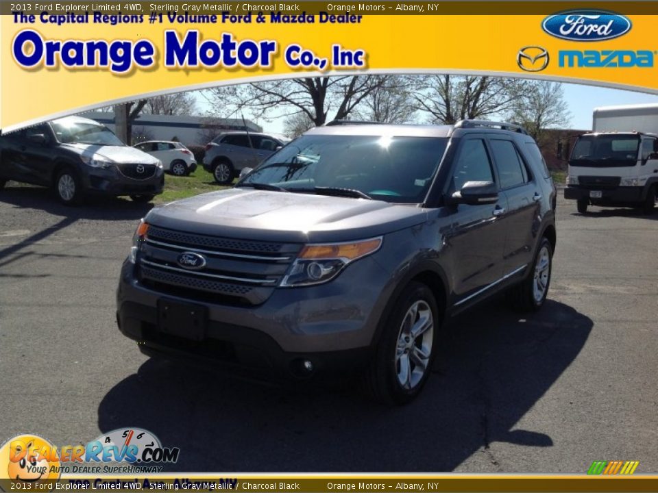 2013 Ford Explorer Limited 4WD Sterling Gray Metallic / Charcoal Black Photo #1