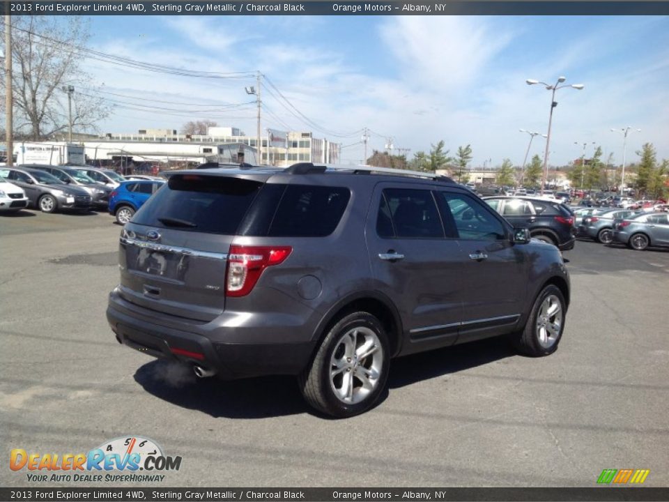 2013 Ford Explorer Limited 4WD Sterling Gray Metallic / Charcoal Black Photo #5