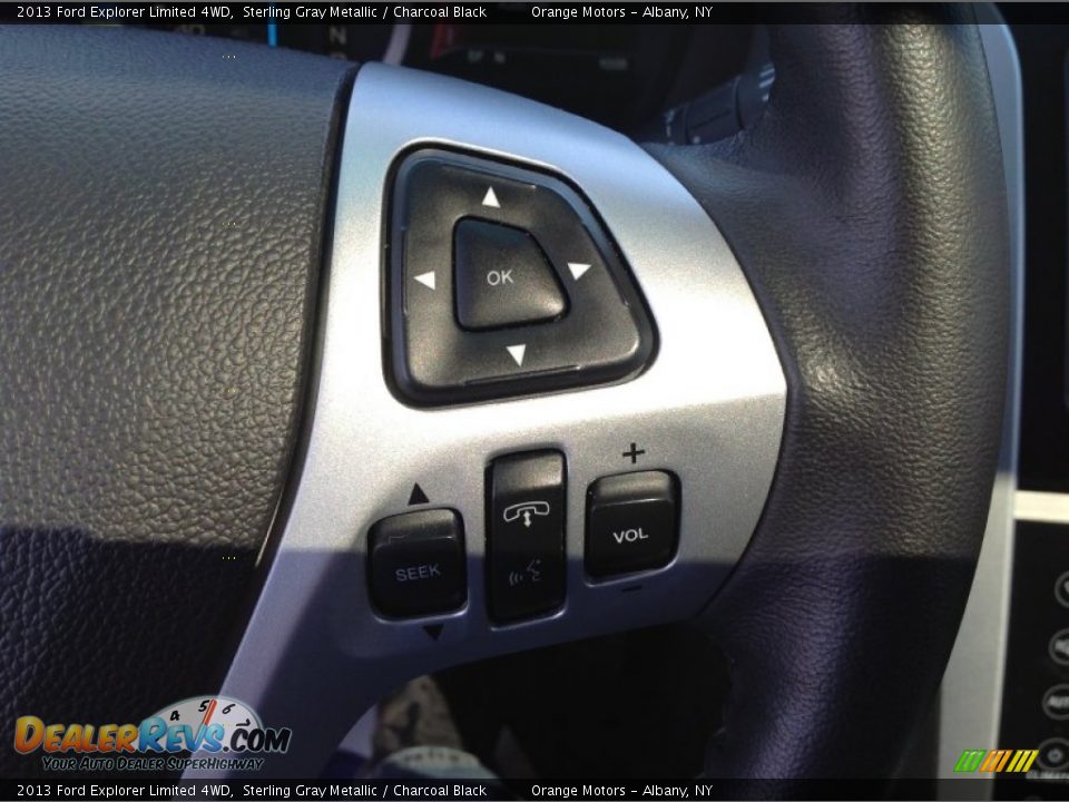 2013 Ford Explorer Limited 4WD Sterling Gray Metallic / Charcoal Black Photo #22