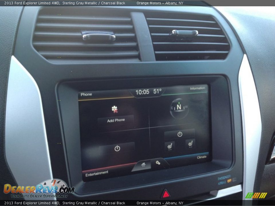 2013 Ford Explorer Limited 4WD Sterling Gray Metallic / Charcoal Black Photo #24