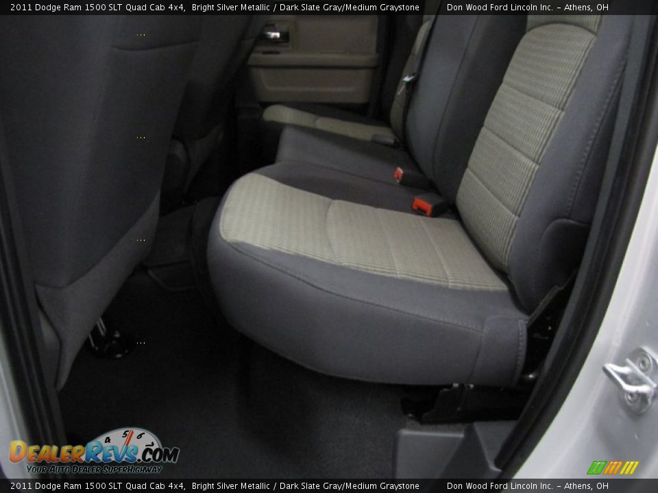 2011 Dodge Ram 1500 SLT Quad Cab 4x4 Bright Silver Metallic / Dark Slate Gray/Medium Graystone Photo #8