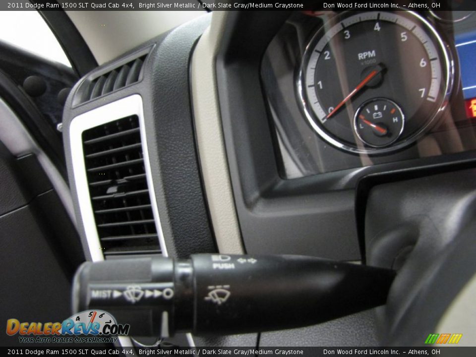 2011 Dodge Ram 1500 SLT Quad Cab 4x4 Bright Silver Metallic / Dark Slate Gray/Medium Graystone Photo #19