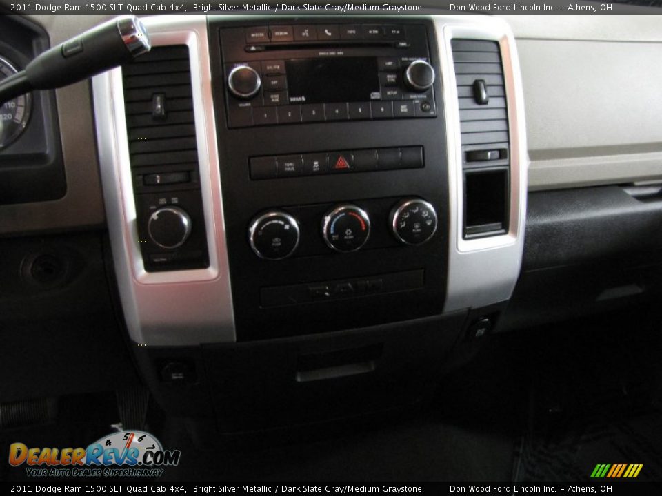 2011 Dodge Ram 1500 SLT Quad Cab 4x4 Bright Silver Metallic / Dark Slate Gray/Medium Graystone Photo #22