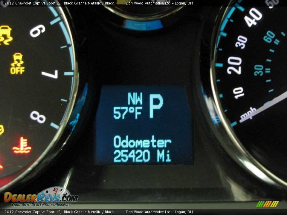2012 Chevrolet Captiva Sport LS Black Granite Metallic / Black Photo #20