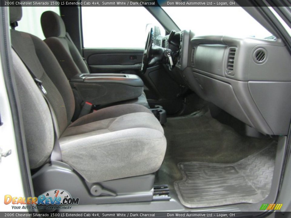 2006 Chevrolet Silverado 1500 LS Extended Cab 4x4 Summit White / Dark Charcoal Photo #9