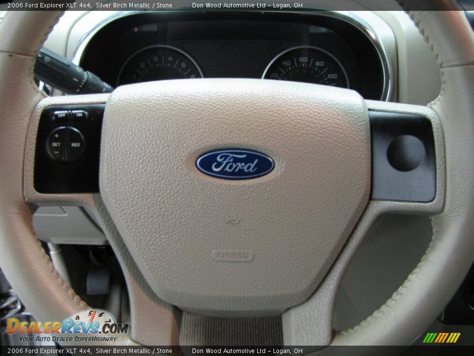 2006 Ford Explorer XLT 4x4 Silver Birch Metallic / Stone Photo #17