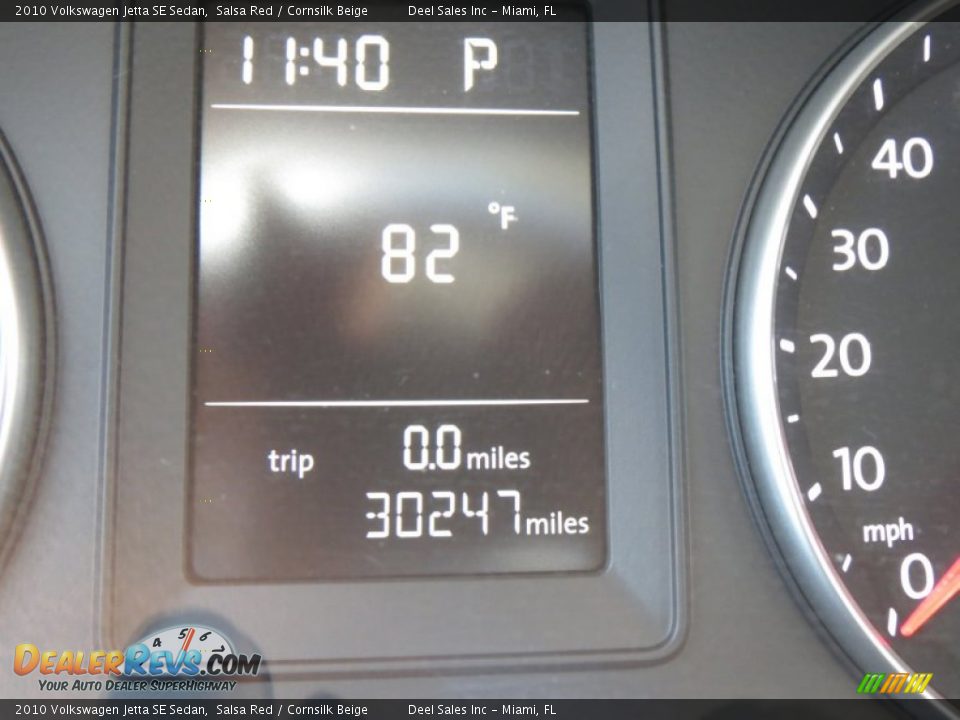 2010 Volkswagen Jetta SE Sedan Salsa Red / Cornsilk Beige Photo #15