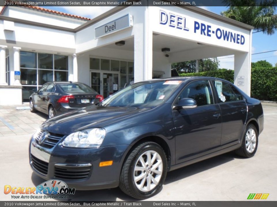 2010 Volkswagen Jetta Limited Edition Sedan Blue Graphite Metallic / Titan Black Photo #1