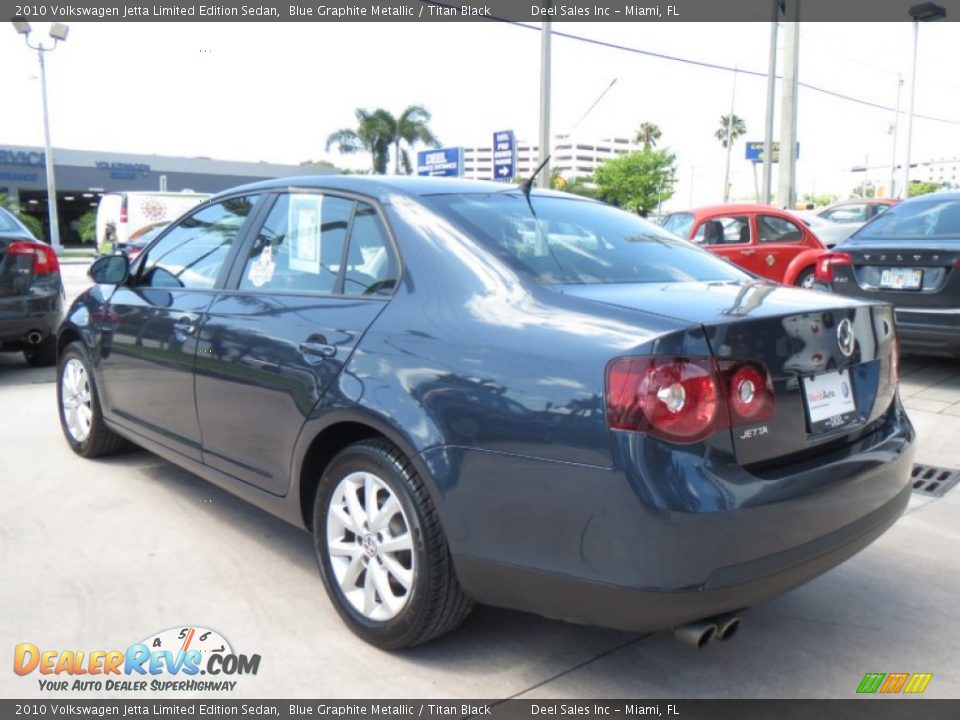 2010 Volkswagen Jetta Limited Edition Sedan Blue Graphite Metallic / Titan Black Photo #3