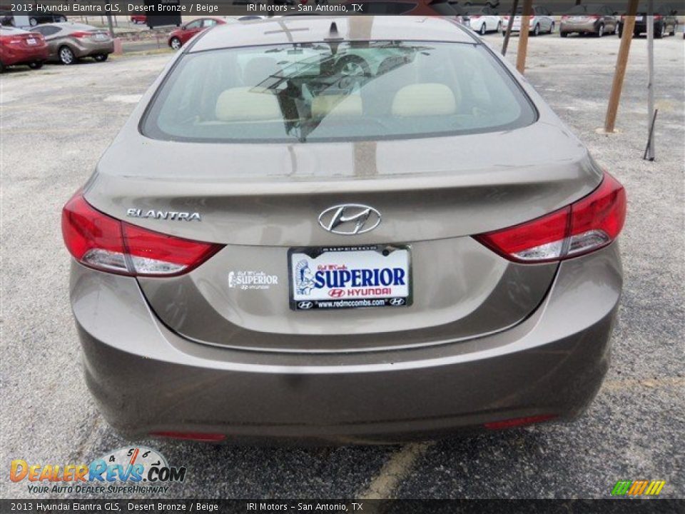 2013 Hyundai Elantra GLS Desert Bronze / Beige Photo #6