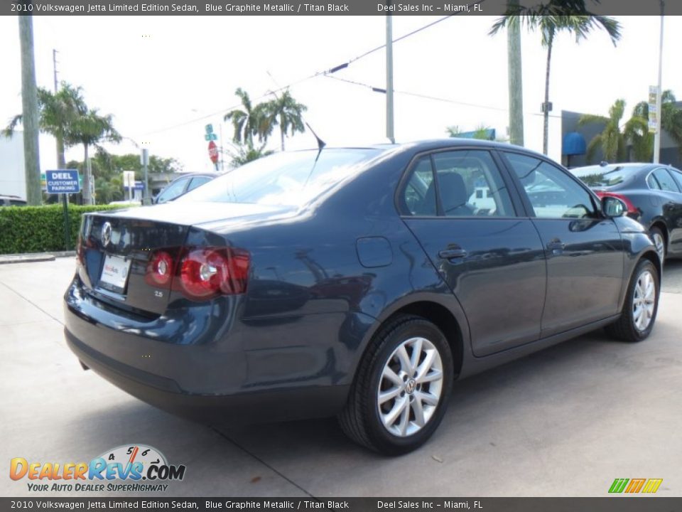 2010 Volkswagen Jetta Limited Edition Sedan Blue Graphite Metallic / Titan Black Photo #5