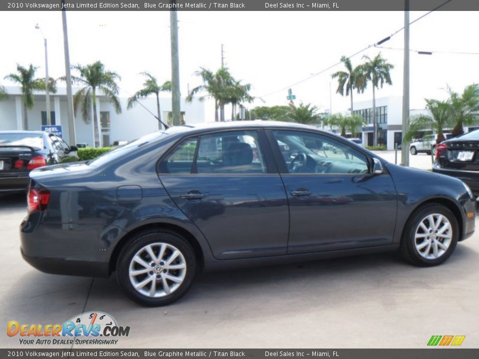 2010 Volkswagen Jetta Limited Edition Sedan Blue Graphite Metallic / Titan Black Photo #6
