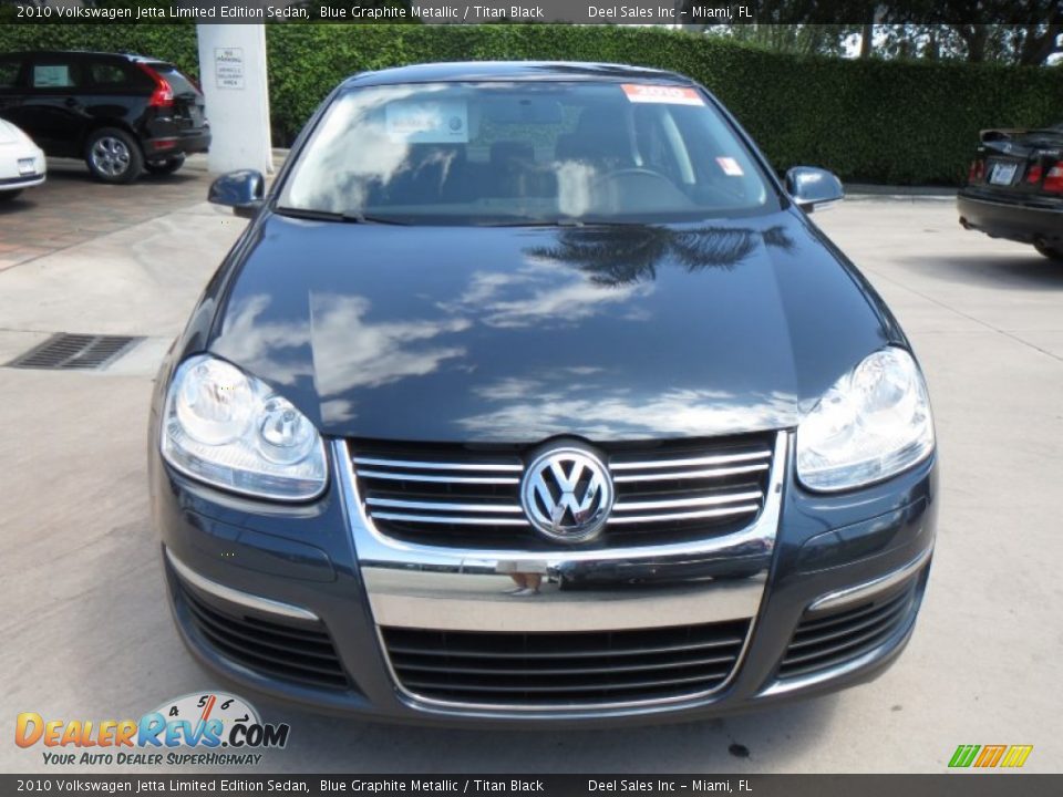2010 Volkswagen Jetta Limited Edition Sedan Blue Graphite Metallic / Titan Black Photo #8
