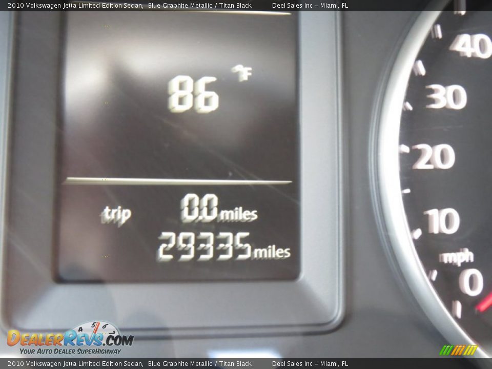 2010 Volkswagen Jetta Limited Edition Sedan Blue Graphite Metallic / Titan Black Photo #15