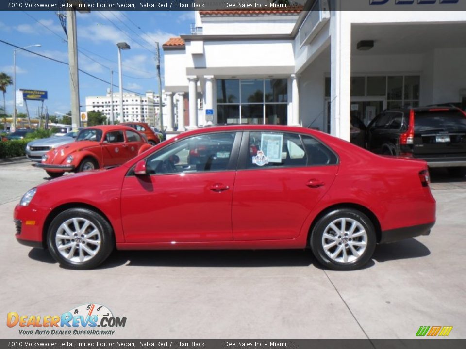 2010 Volkswagen Jetta Limited Edition Sedan Salsa Red / Titan Black Photo #2