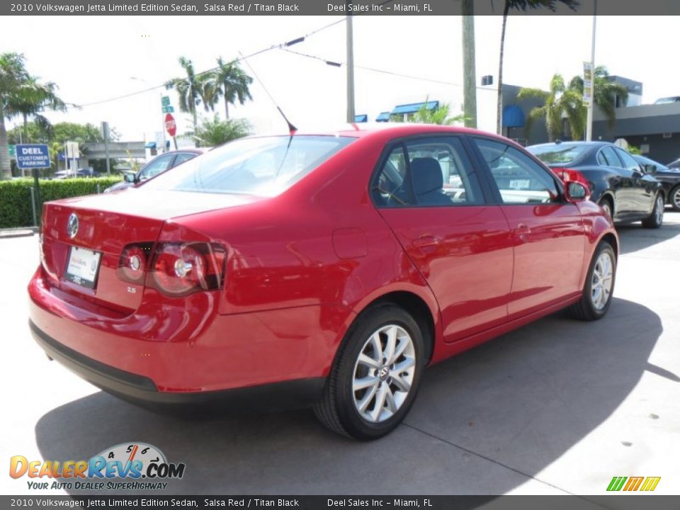 2010 Volkswagen Jetta Limited Edition Sedan Salsa Red / Titan Black Photo #5