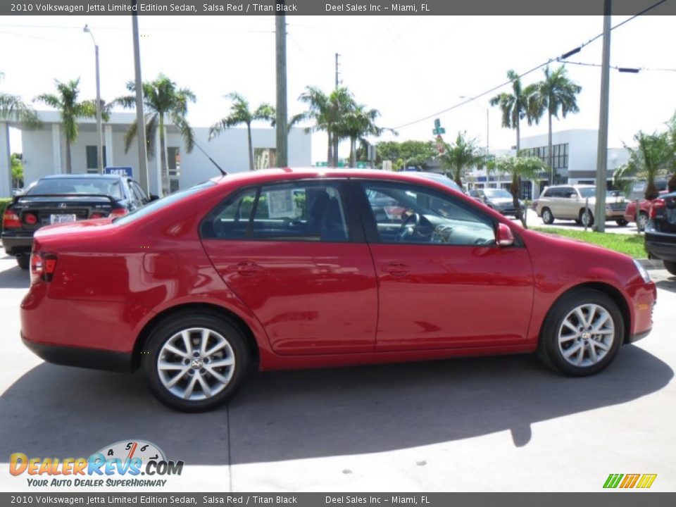 2010 Volkswagen Jetta Limited Edition Sedan Salsa Red / Titan Black Photo #6