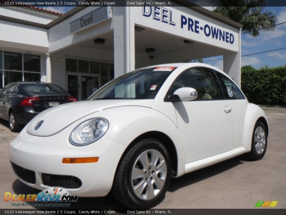2010 Volkswagen New Beetle 2.5 Coupe Candy White / Cream Photo #1