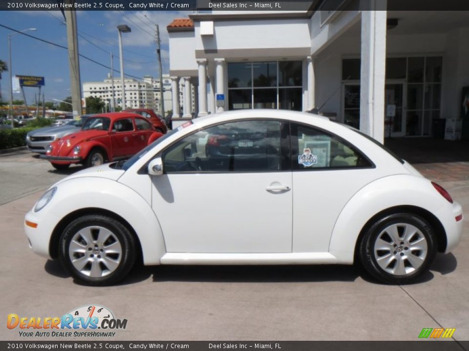 2010 Volkswagen New Beetle 2.5 Coupe Candy White / Cream Photo #2