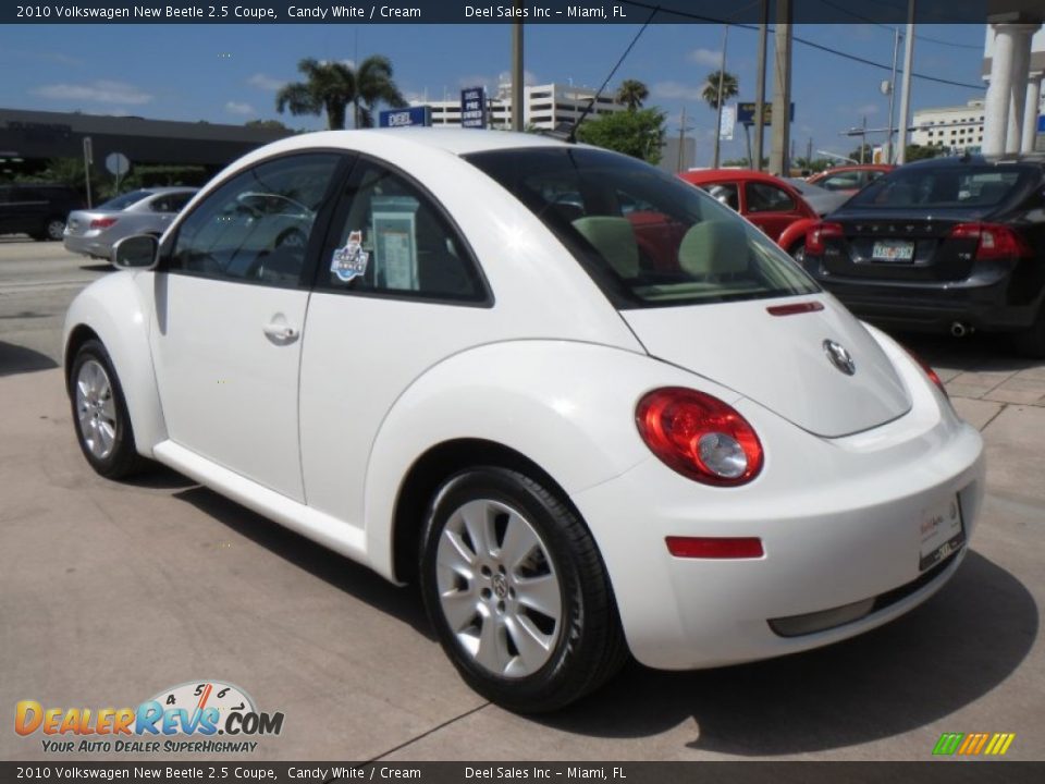 2010 Volkswagen New Beetle 2.5 Coupe Candy White / Cream Photo #3