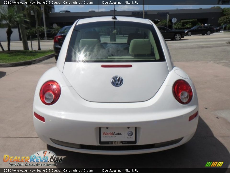 2010 Volkswagen New Beetle 2.5 Coupe Candy White / Cream Photo #4