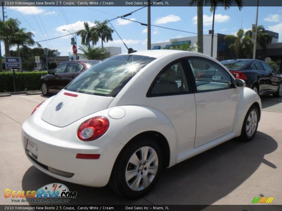 2010 Volkswagen New Beetle 2.5 Coupe Candy White / Cream Photo #5