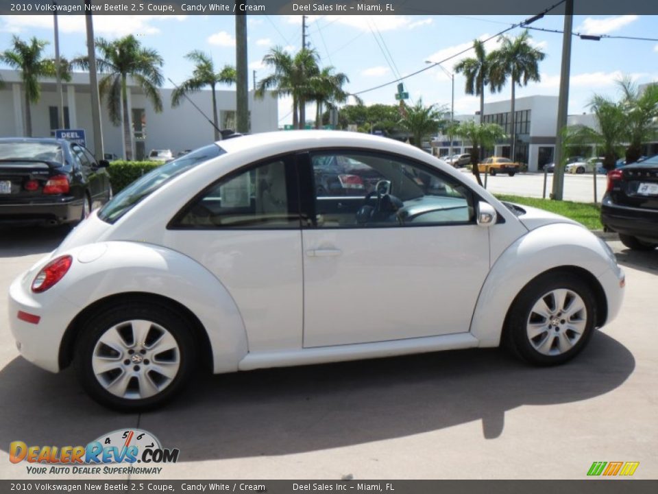 2010 Volkswagen New Beetle 2.5 Coupe Candy White / Cream Photo #6