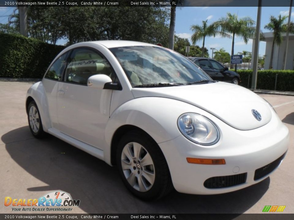 2010 Volkswagen New Beetle 2.5 Coupe Candy White / Cream Photo #7