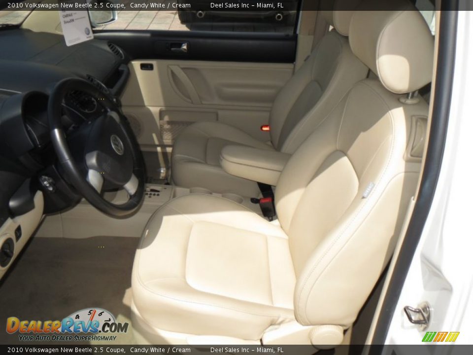 2010 Volkswagen New Beetle 2.5 Coupe Candy White / Cream Photo #9