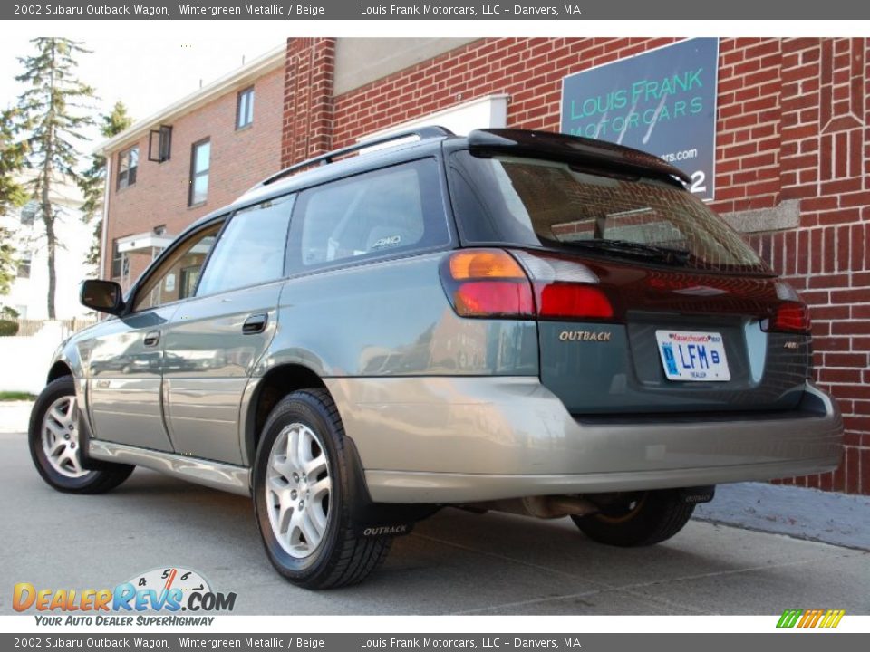 2002 Subaru Outback Wagon Wintergreen Metallic / Beige Photo #3