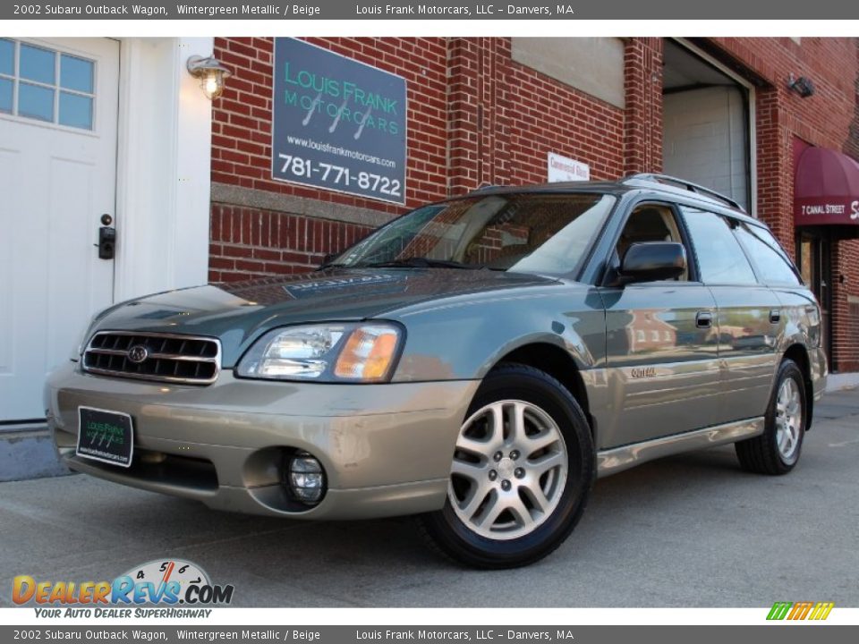 2002 Subaru Outback Wagon Wintergreen Metallic / Beige Photo #4