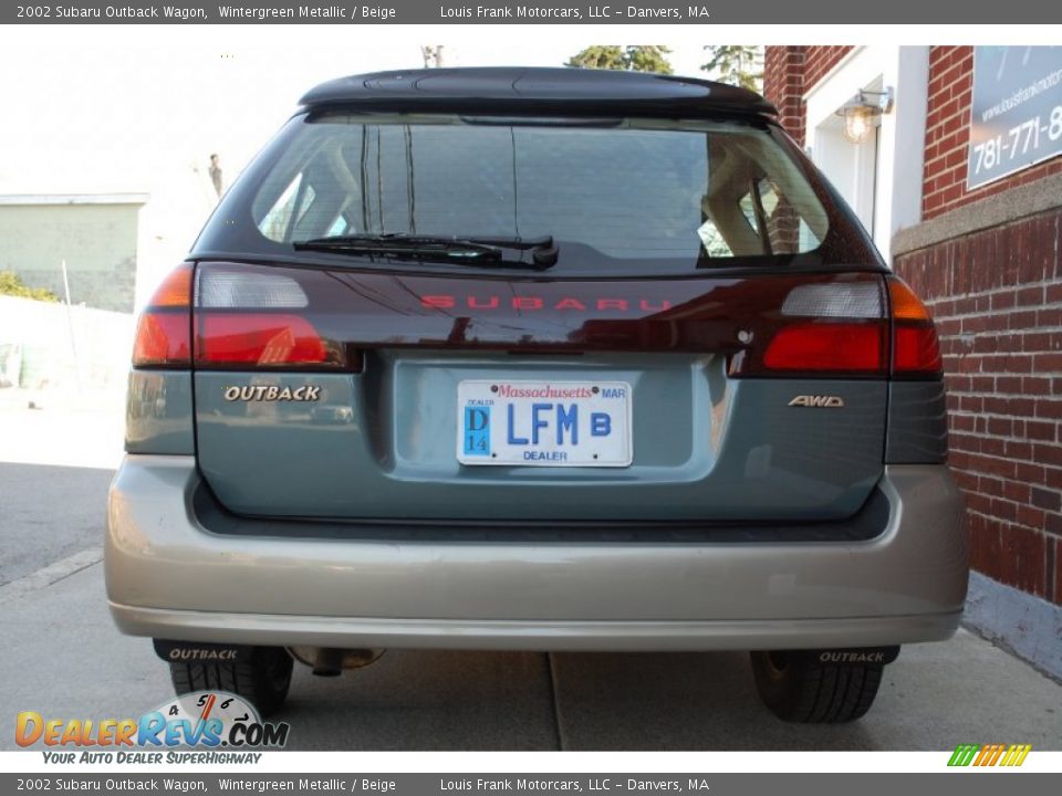 2002 Subaru Outback Wagon Wintergreen Metallic / Beige Photo #8